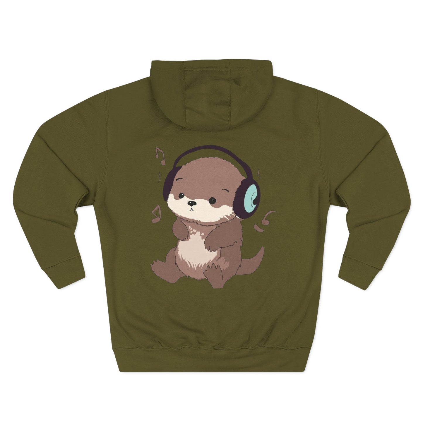 Three-Panel Fleece Hoodie